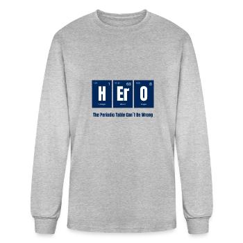 hero - Men's Long Sleeve T-Shirt - heather gray - Front