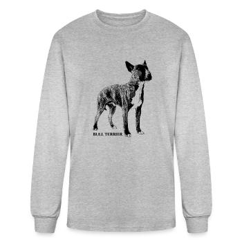 Bull Terrier - Bully - Men's Long Sleeve T-Shirt - heather gray - Front