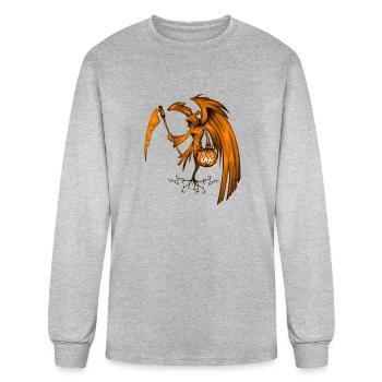 lantern pumpkins halloween - Men's Long Sleeve T-Shirt - heather gray - Front