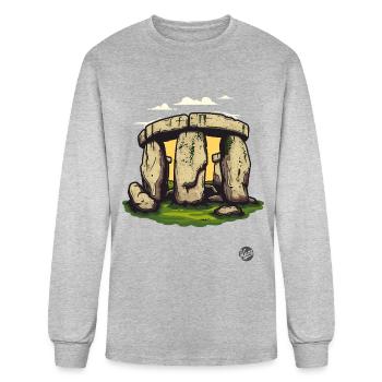 Pagan Stonehenge Cult - Men's Long Sleeve T-Shirt - heather gray - Front