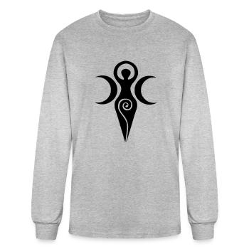 Pagan Goddess - Men's Long Sleeve T-Shirt - heather gray - Front