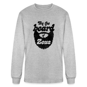 By the Beard of Zeus green - Men's Long Sleeve T-Shirt - heather gray - Front