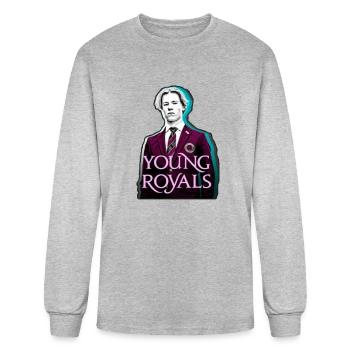 Young royals - Men's Long Sleeve T-Shirt - heather gray - Front