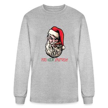 Big Nick Energy - Men's Long Sleeve T-Shirt - heather gray - Front