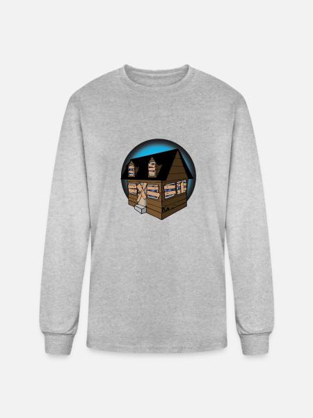 trap house - Men's Long Sleeve T-Shirt - heather gray