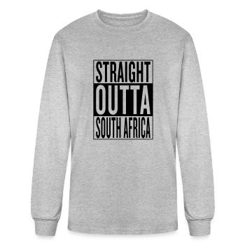 South Africa - Men's Long Sleeve T-Shirt - heather gray - Front