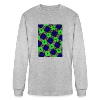 enchanting abstract seamless pattern - Men's Long Sleeve T-Shirt - heather gray - Front