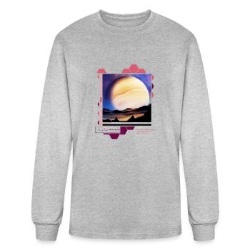 Ganymede Moon of Jupiter - Men's Long Sleeve T-Shirt - heather gray - Front