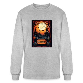 Halloween Day - Men's Long Sleeve T-Shirt - heather gray - Front