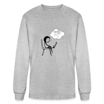 xkcd programation - Men's Long Sleeve T-Shirt - heather gray - Front