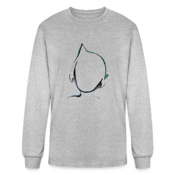 astro shadow - Men's Long Sleeve T-Shirt - heather gray - Front