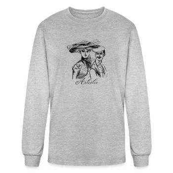 Artistic - Men's Long Sleeve T-Shirt - heather gray - Front