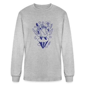 Wizard In The Sky - Men's Long Sleeve T-Shirt - heather gray - Front