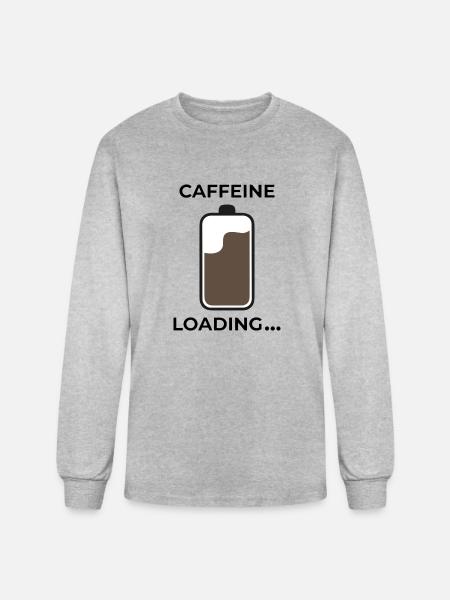 caffeine loading - Men's Long Sleeve T-Shirt - heather gray