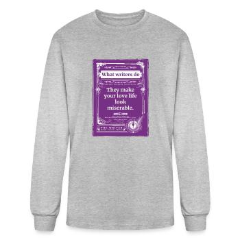 Romance Writers Are Mean - Men's Long Sleeve T-Shirt - heather gray - Front