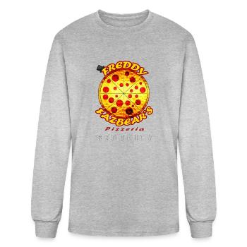 Official Employee of Freddy s Pizzeria - Men's Long Sleeve T-Shirt - heather gray - Front