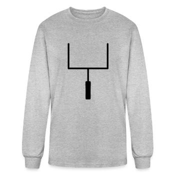 Football Goal Posts - Men's Long Sleeve T-Shirt - heather gray - Front