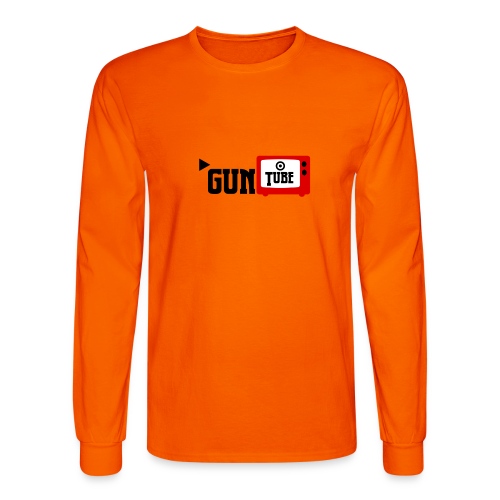 guntube larger logo - Men's Long Sleeve T-Shirt