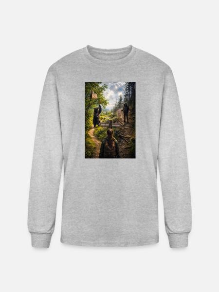 Choose the bear - Men's Long Sleeve T-Shirt - heather gray