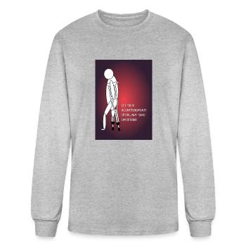 Accomplishments Speak, Not Limitations - Men's Long Sleeve T-Shirt - heather gray - Front