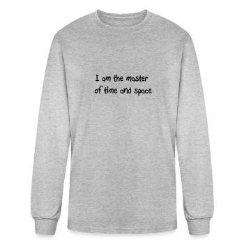Time travel - Men's Long Sleeve T-Shirt - heather gray - Front
