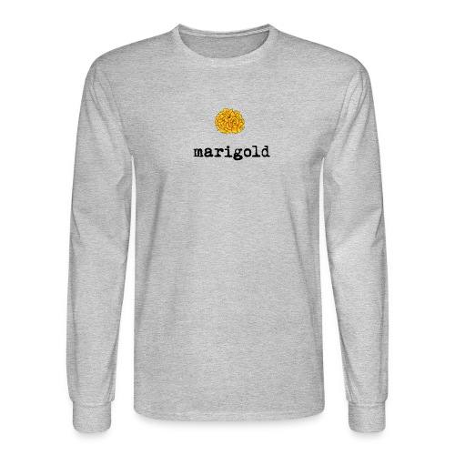 Marigold (black text) - Men's Long Sleeve T-Shirt