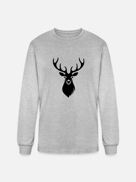 Deer - Men's Long Sleeve T-Shirt - heather gray