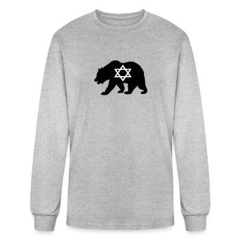 Bear Jew - Men's Long Sleeve T-Shirt - heather gray - Front