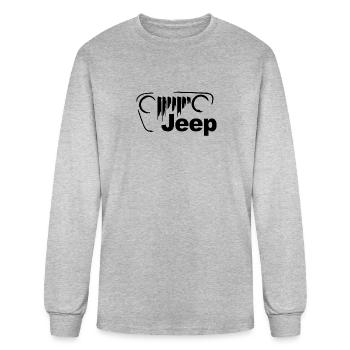 Jeep Vintage Off Road - Men's Long Sleeve T-Shirt - heather gray - Front
