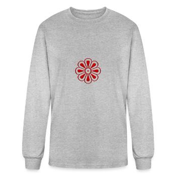Mono Sorts small a - Men's Long Sleeve T-Shirt - heather gray - Front