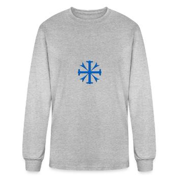 Mono Sorts small i - Men's Long Sleeve T-Shirt - heather gray - Front