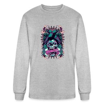 Bienvenue dans Anarchy - T-shirt à manches longues Homme - gris chiné - Devant