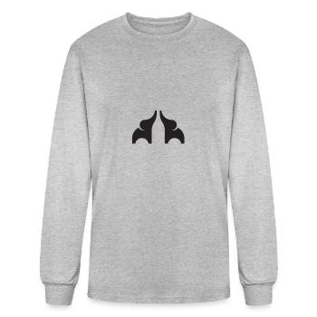 Baby Elephants - Men's Long Sleeve T-Shirt - heather gray - Front
