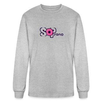 Soprano - Men's Long Sleeve T-Shirt - heather gray - Front
