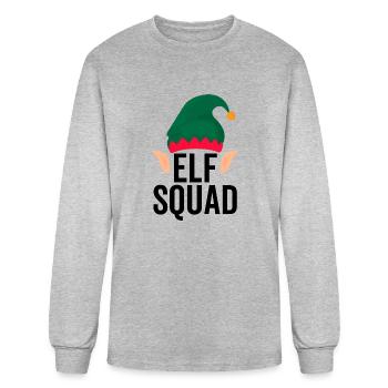 Elf Squad - Men's Long Sleeve T-Shirt - heather gray - Front