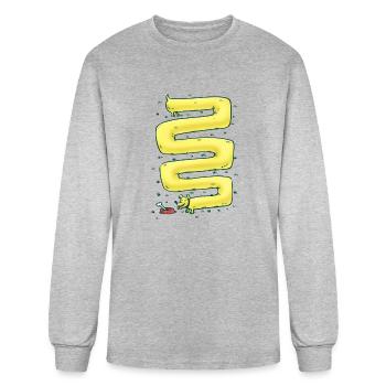 The Infinite Wiener Dog - Men's Long Sleeve T-Shirt - heather gray - Front
