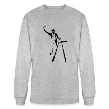 painter - Men's Long Sleeve T-Shirt - heather gray - Front