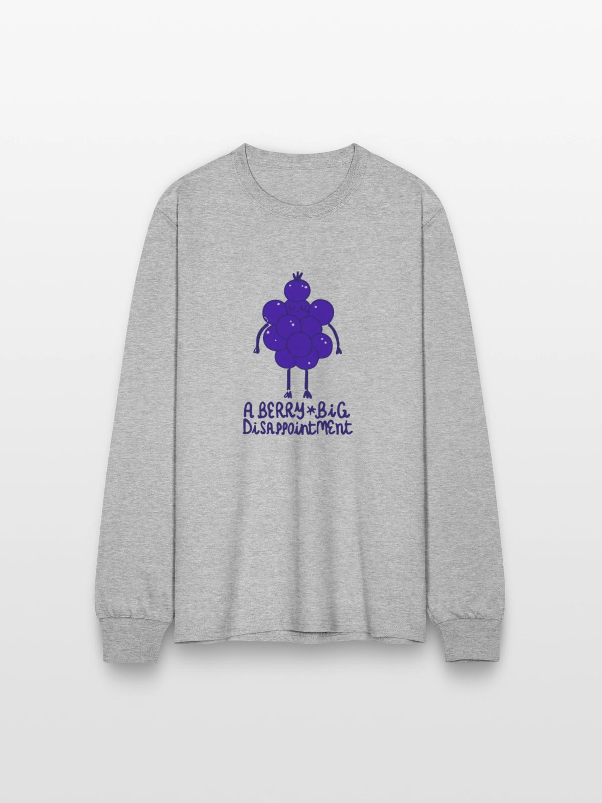 Berry big - Men's Long Sleeve T-Shirt - heather gray - Front