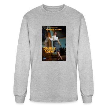 Double Agent Poster - Men's Long Sleeve T-Shirt - heather gray - Front