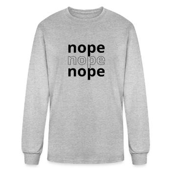 Nope, nope, nope - Men's Long Sleeve T-Shirt - heather gray - Front