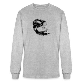 Dog nose - Men's Long Sleeve T-Shirt - heather gray - Front