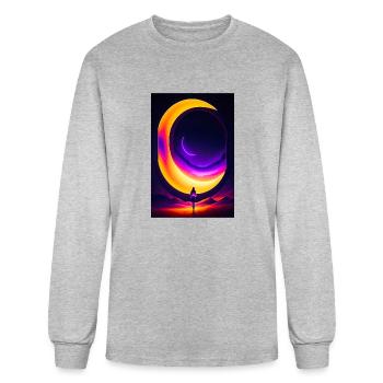 ai generated image - Men's Long Sleeve T-Shirt - heather gray - Front