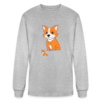 Nick Studio Designs - Men's Long Sleeve T-Shirt - heather gray - Front