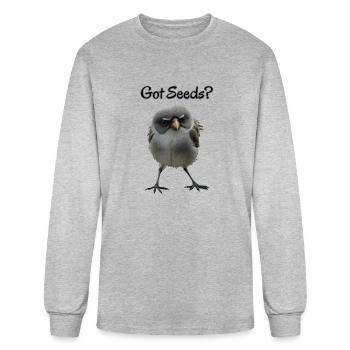 Got Seeds - Men's Long Sleeve T-Shirt - heather gray - Front
