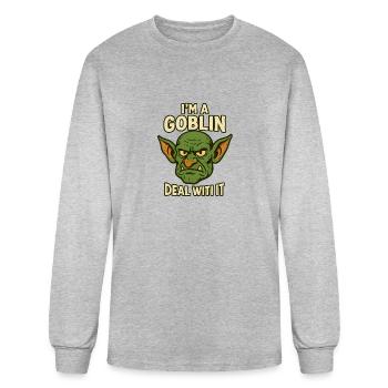 Goblin For All - Men's Long Sleeve T-Shirt - heather gray - Front