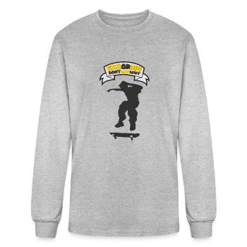 sk8 or die don't ask why - Men's Long Sleeve T-Shirt - heather gray - Front