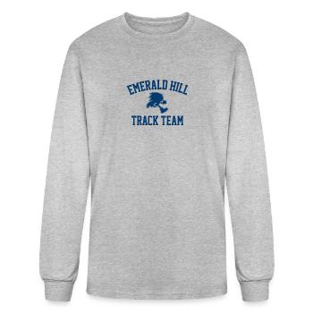 Emerald Hill Track Team - Men's Long Sleeve T-Shirt - heather gray - Front