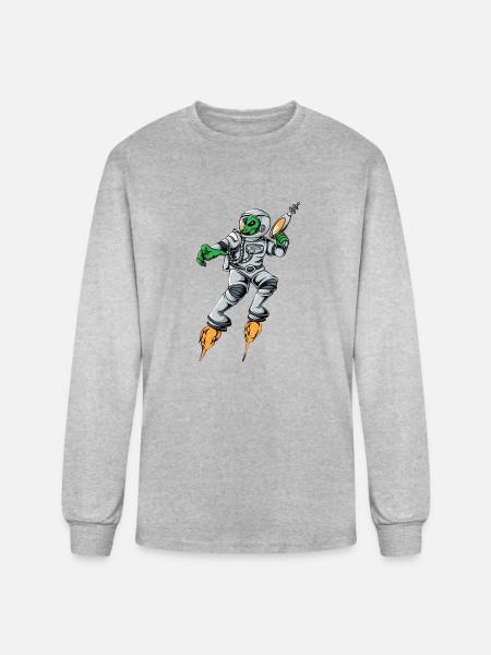 unearthly guardian - Men's Long Sleeve T-Shirt - heather gray