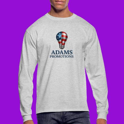 Adams promotions American flag metallic light bulb - Men's Long Sleeve T-Shirt