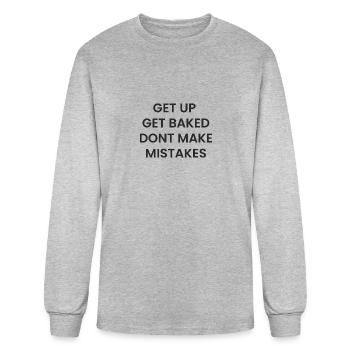 Get Bucked - Men's Long Sleeve T-Shirt - heather gray - Front